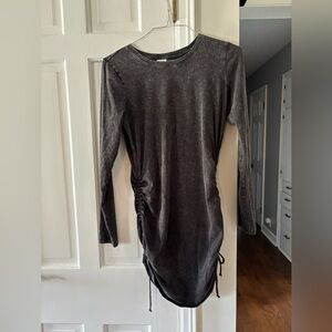 Victoria’s secret PINK ruched grey heathered dress